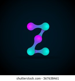 Z letter logo icon template.Technology,network,digital,Vector Illustration