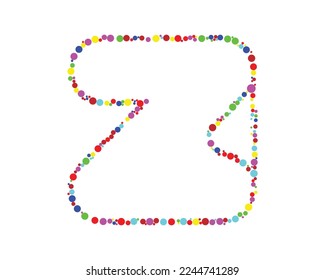Z letter logo icon vector template elements with circle