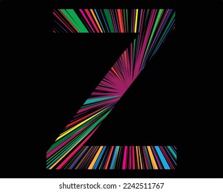 z letter logo lements template vector