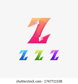 z letter logo logotype brand