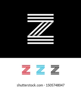Z letter Logo, Z minimalist logo, Z Line Logo Design Template Inspiration, Vector, Illustration.