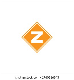 Z letter logo monochrome design