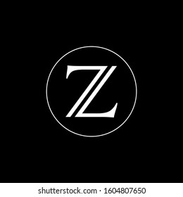 Z letter logo with nice black background.Z letter icon