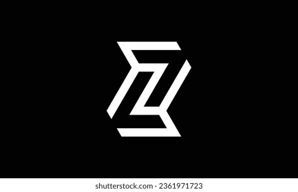 Z letter logo sharp outline