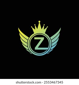 Z letter Logo with Shield, Z shield logo design template