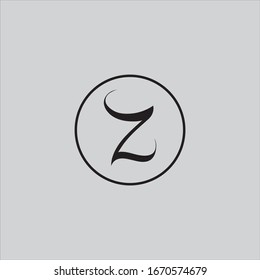 Z letter logo template design
