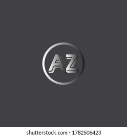 A Z letter logo template design
