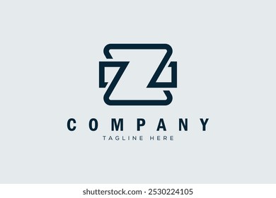 Z letter logo template design