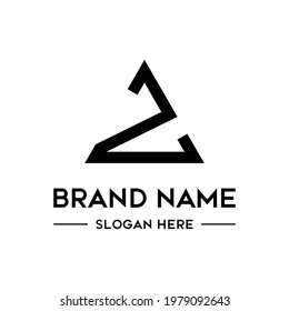 Z letter logo - Z letter triangle logo template
