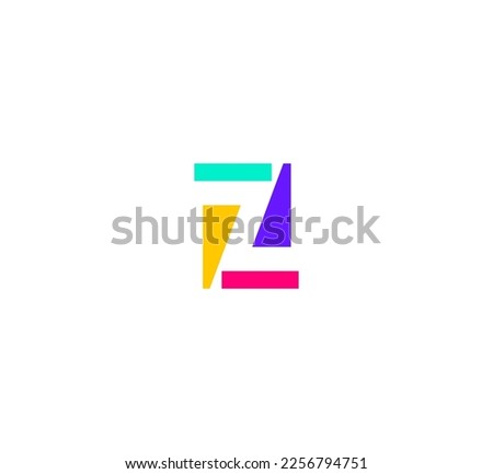 Z Letter Logo Usable Vector Template Abstract Monogram Symbol 