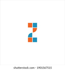 Z letter logo vector design on white color background. z icon