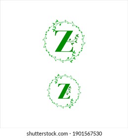 Z letter logo vector design on white color background. z icon
