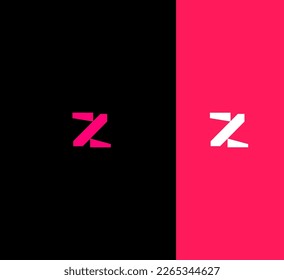 Plantilla de vectores con logotipo de letra Z Símbolo abstracto de monograma 