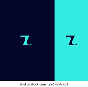 Plantilla de vectores con logotipo de letra Z Símbolo abstracto de monograma 