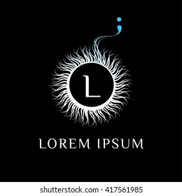 Z letter luxury elegant vector logo template (sign, symbol, emblem, ornament). Boutique, Hotel, Fashion sign. Stylish and graceful floral monogram design. Letter emblem.