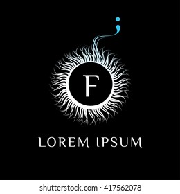 Z letter luxury elegant vector logo template (sign, symbol, emblem, ornament). Boutique, Hotel, Fashion sign. Stylish and graceful floral monogram design. Letter emblem.