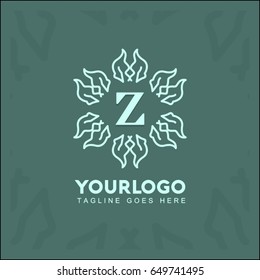Z letter luxury logo, Design for Boutique hotel,Resort,Restaurant, Royalty, Victorian identity, luxury Hotel, Heraldic, Fashion,VIP,Club,education Full vector logo template.