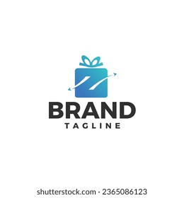 Z letter mark modern logo design for online shop, quick delivery, express delivery and gift delivery.