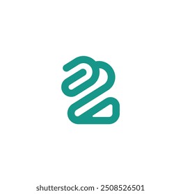 Z Letter with Office Clip and Paper Document Logo Design Vector