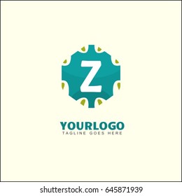 Z letter pattern logo. Abstract hexagon design template. Colorful creative sign. Universal vector icon.
