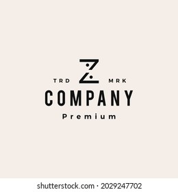 z letter people team family hipster vintage logo vector icon illustration