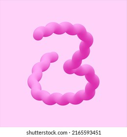 Z letter pink cotton candy logo design. Vector shinny isolated font for app logo, , design element, poster and headline etc.