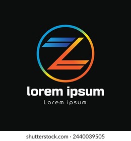 La ilustración vectorial del icono del reverso de la letra de Z se puede utilizar para el diseño gráfico de la web y del móvil, logotipo, eps10, logotipo de la Z, logotipo del vector