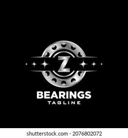 Z Letter roller bearing letter logo icon vector emblem art