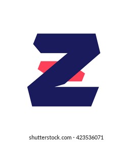 Z letter run logo design template. Vector sport style typeface for sportswear, sports club, app icon, corporate identity, labels or posters.