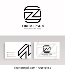 Z letter sign linear icon vector design.