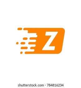 Z letter with speed box logo eps 10