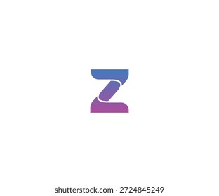 Vector de diseño de texto de letra Z