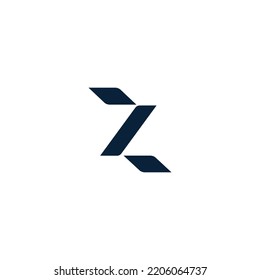 Diseño de logotipo de línea vectorial Z Letter. Símbolo de icono de logotipo creativo.