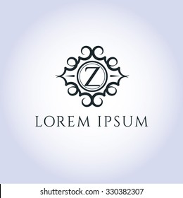 Z letter vector logo template (sign, symbol, emblem, ornament)