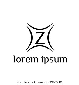 Z letter vector logo template (sign, symbol, emblem, ornament)