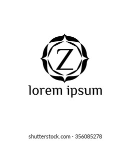 Z letter vector logo template (sign, symbol, emblem, ornament)