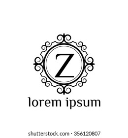 Z letter vector logo template (sign, symbol, emblem, ornament)