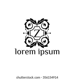 Z letter vector logo template (sign, symbol, emblem, ornament)