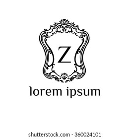Z letter vector logo template (sign, symbol, emblem, ornament)