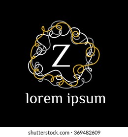 Z letter vector logo template (sign, symbol, emblem, ornament)