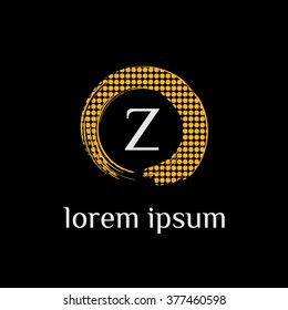Z letter vector logo template (sign, symbol, emblem, ornament)