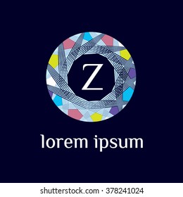 Z letter vector logo template (sign, symbol, emblem, ornament)
