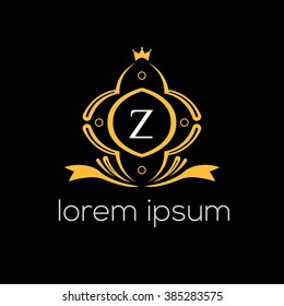 Z letter vector logo template (sign, symbol, emblem, ornament)