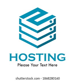 Z Letter vector template logo with  hosting symbol. This logo is creative and can be used for network, system, technology, website, database, computing, app etc