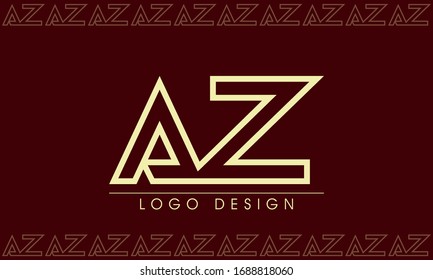 A Z, A & Z Letters joint logo icon vector template.
