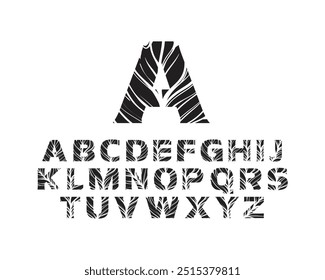 A to Z letters in vector