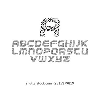 A to Z letters in vector