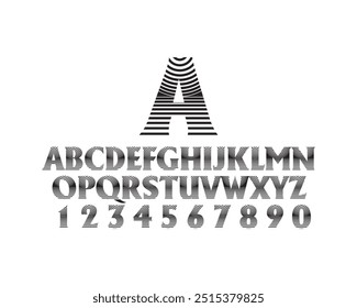 A to Z letters in vector