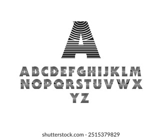 A to Z letters in vector