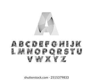 A to Z letters in vector